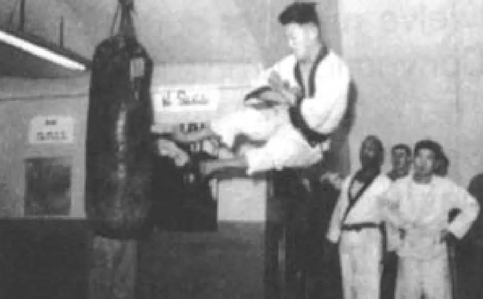 Grandmaster Shin's flying side kick, 1958